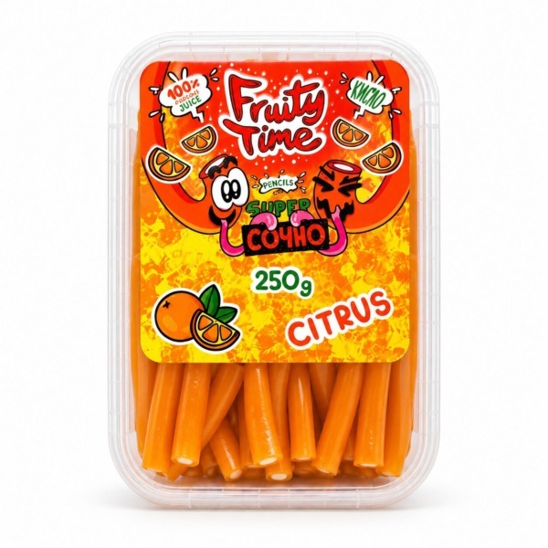 Мармелад Fruity Time Citrus трубочки 250 г
