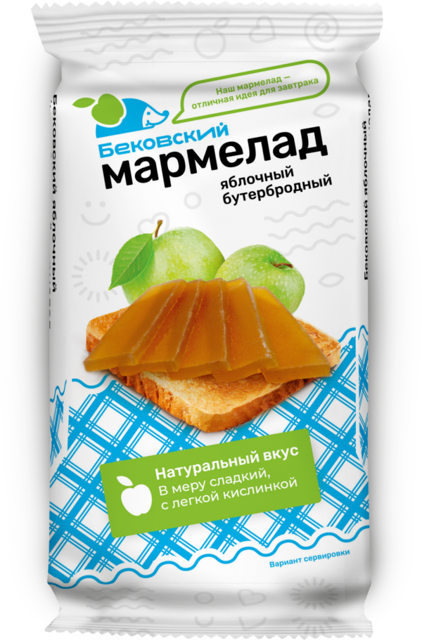 270 гр.Мармелад Бековский яблочный бутербродный